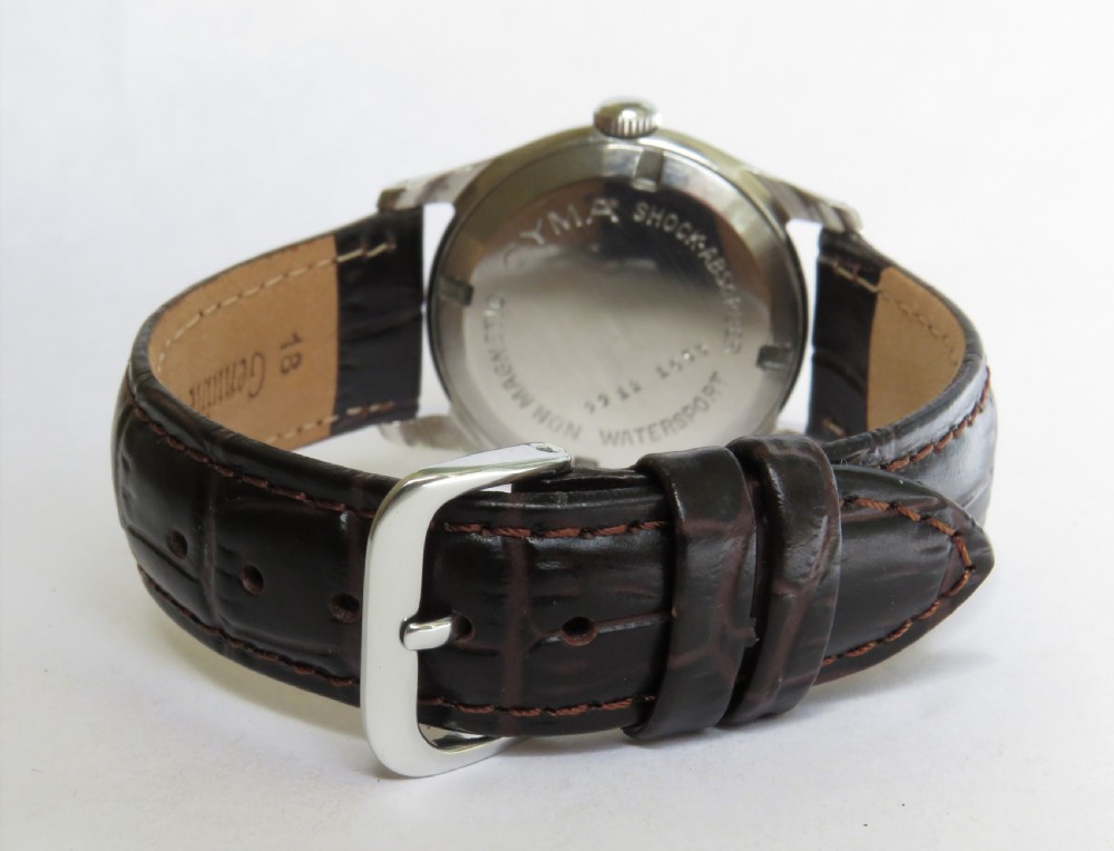 Gents 1940s Cyma Watersport wrist watch, lovely condition View V