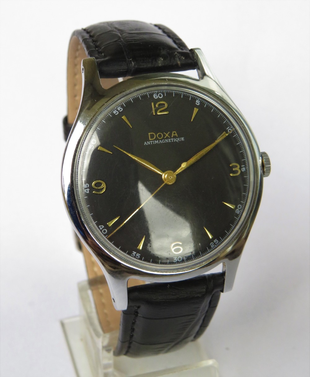 Gents large 1953 Doxa wrist watch View II