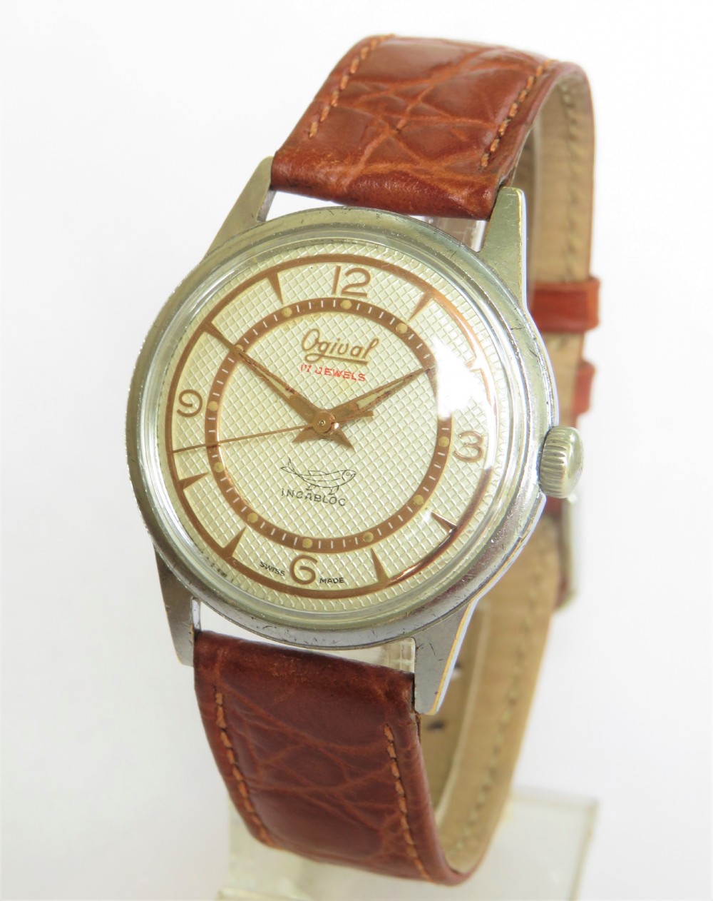 Gents 1950s Ogival wrist watch