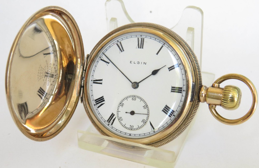 1921 Elgin full hunter pocket watch