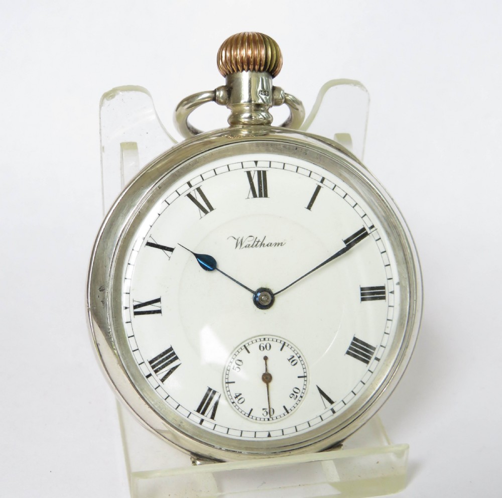 High grade antique Waltham pocket watch View III