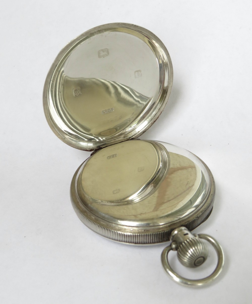 Antique silver pocket watch, 1928 View V