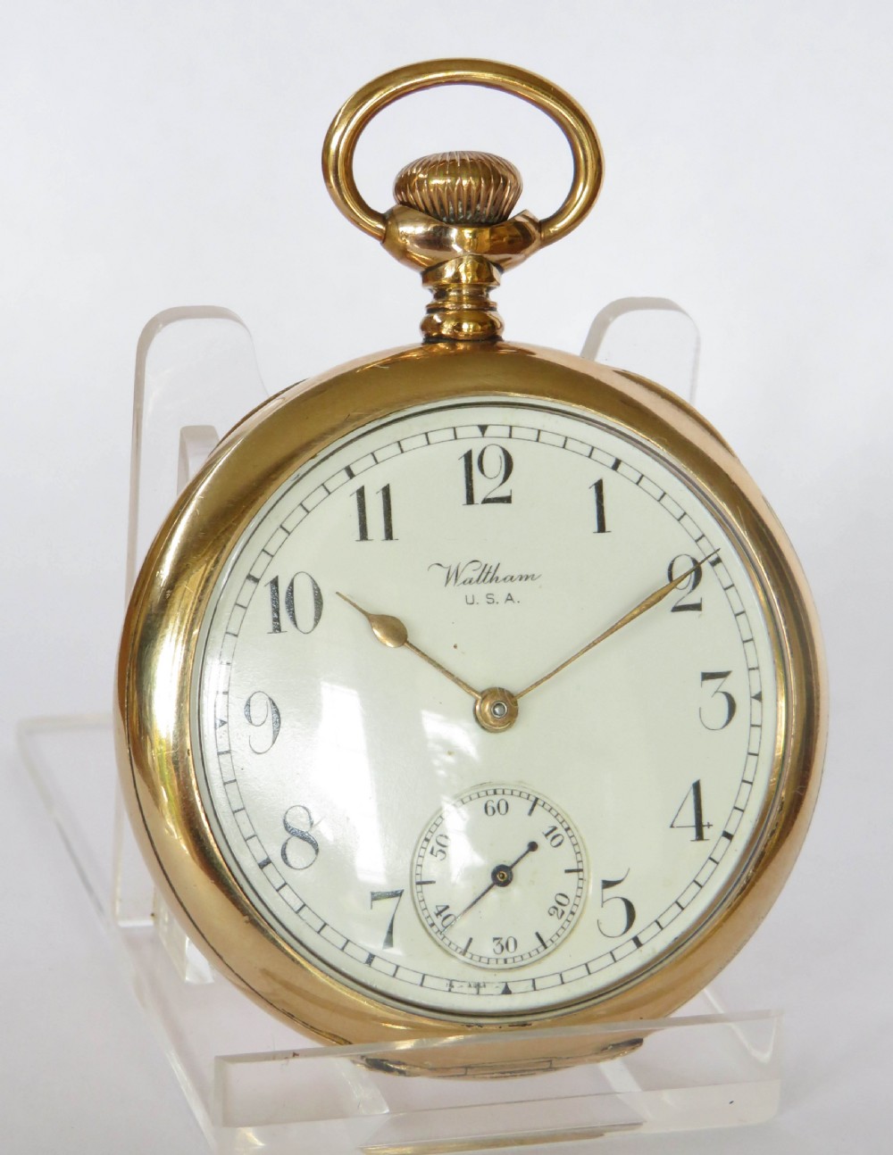 Antique Waltham Traveler pocket watch, 1912 View II