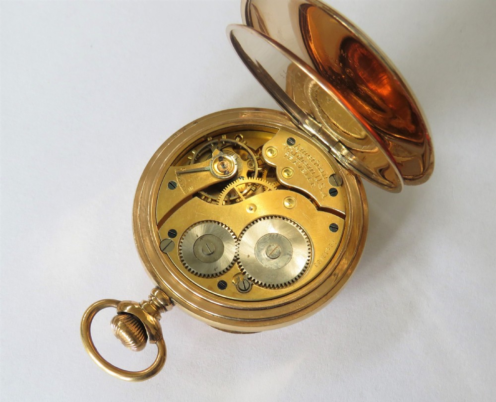Antique Waltham Traveler pocket watch, 1912 View III