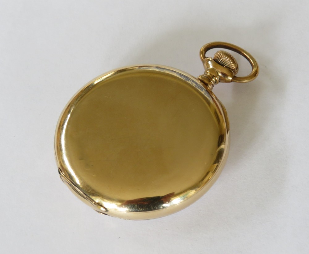 Antique Waltham Traveler pocket watch, 1912 View V
