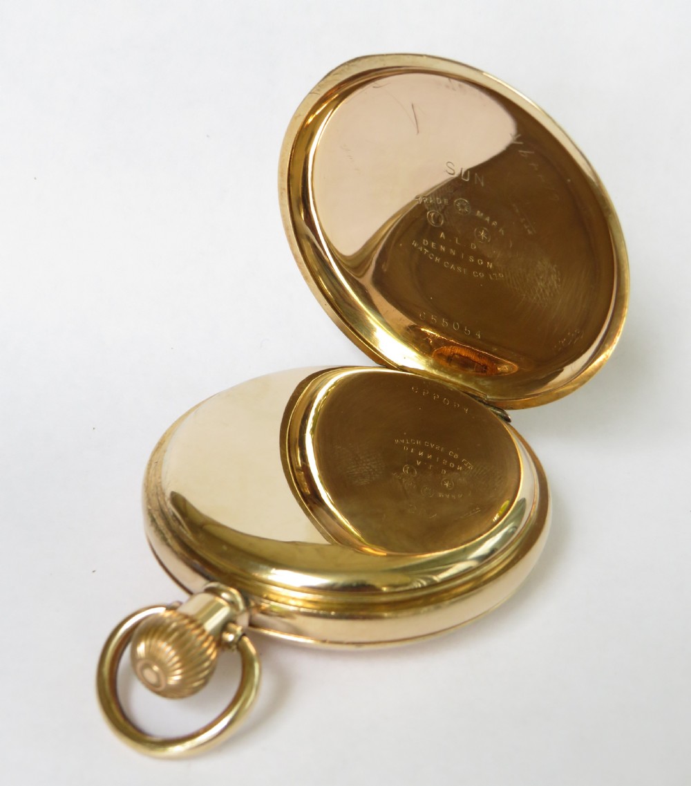 High grade Waltham half hunter pocket watch View IV