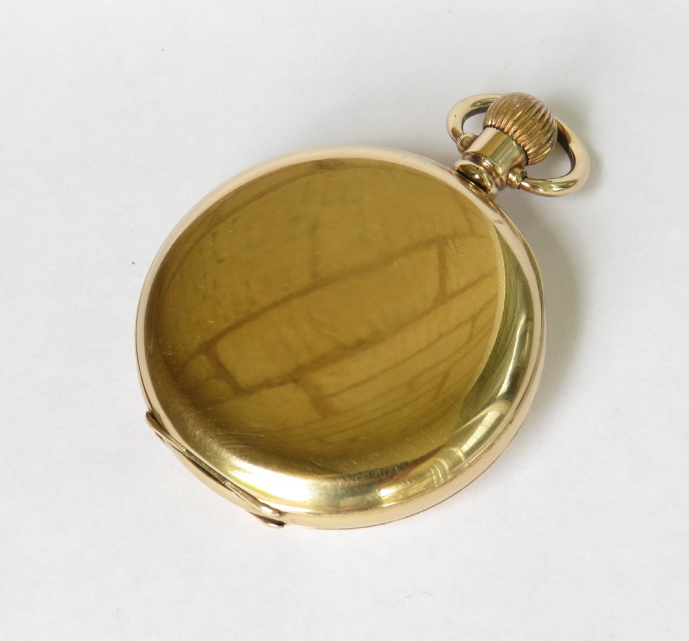 High grade Waltham half hunter pocket watch View V