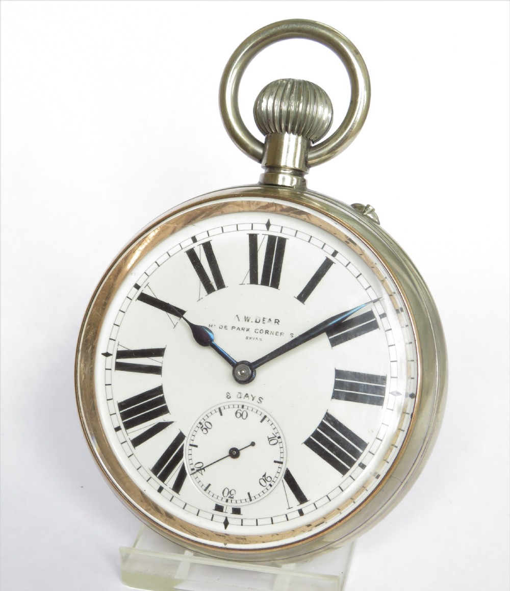Antique goliath pocket watch by Amedee Douard View II