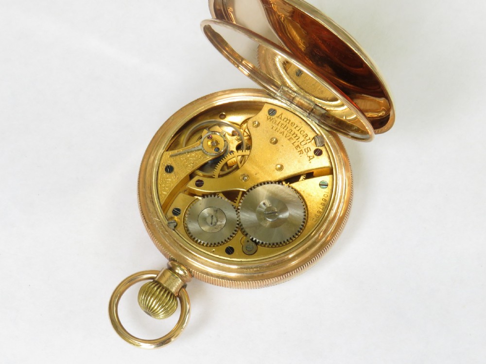 Antique 1901 Waltham Traveler pocket watch View II