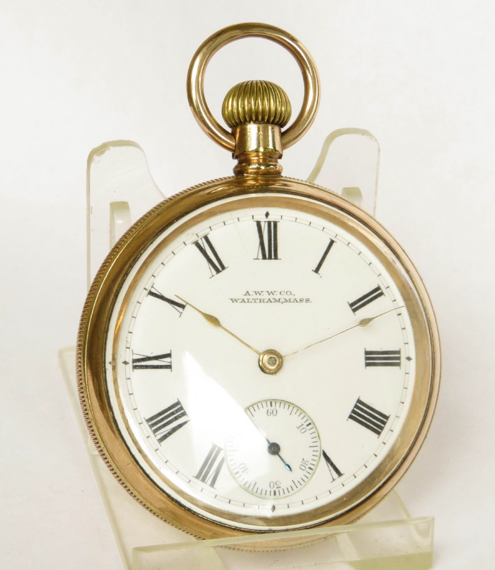 Antique 1901 Waltham Traveler pocket watch View III