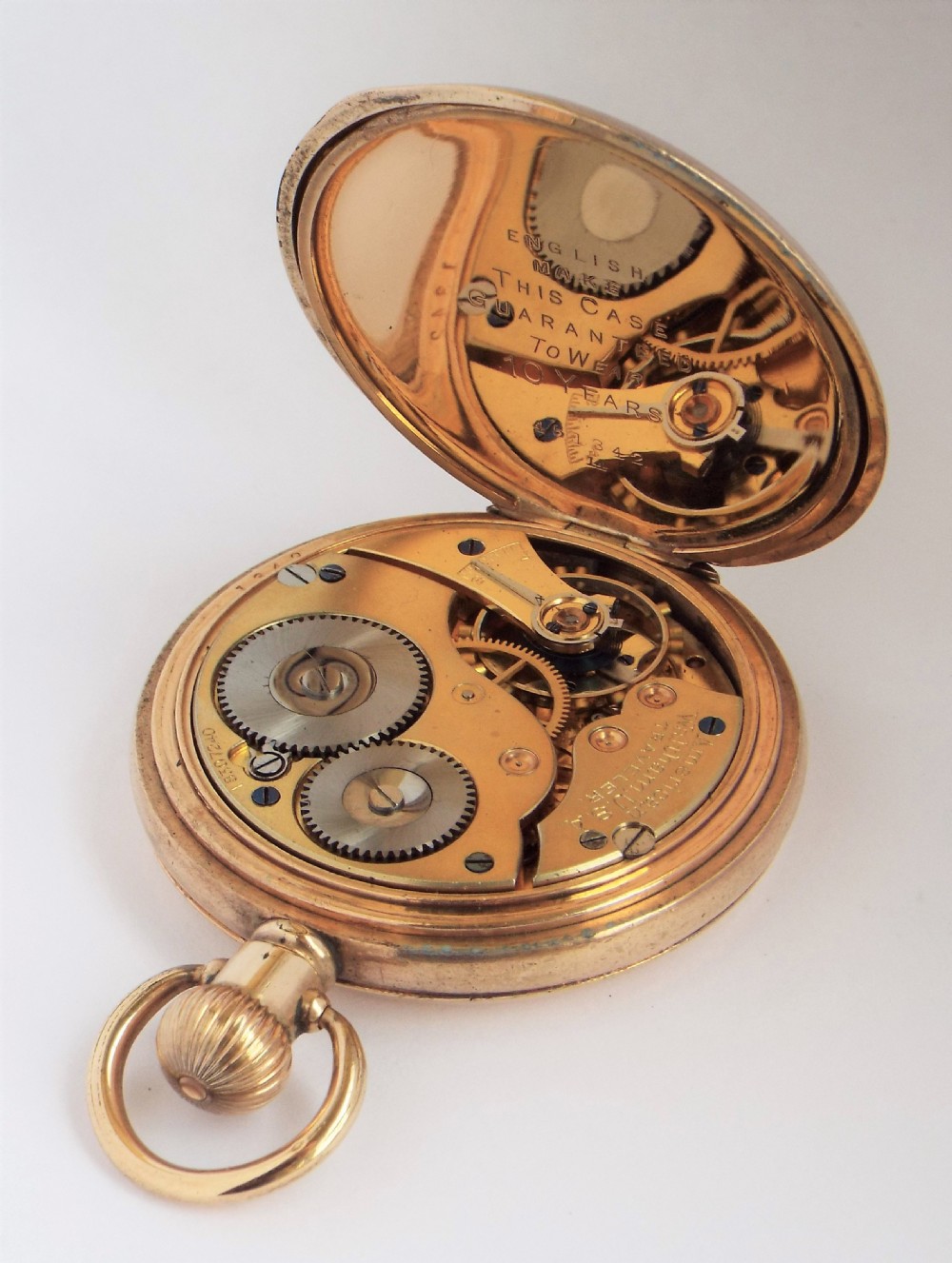 Antique 1912 Waltham full hunter pocket watch. View VI