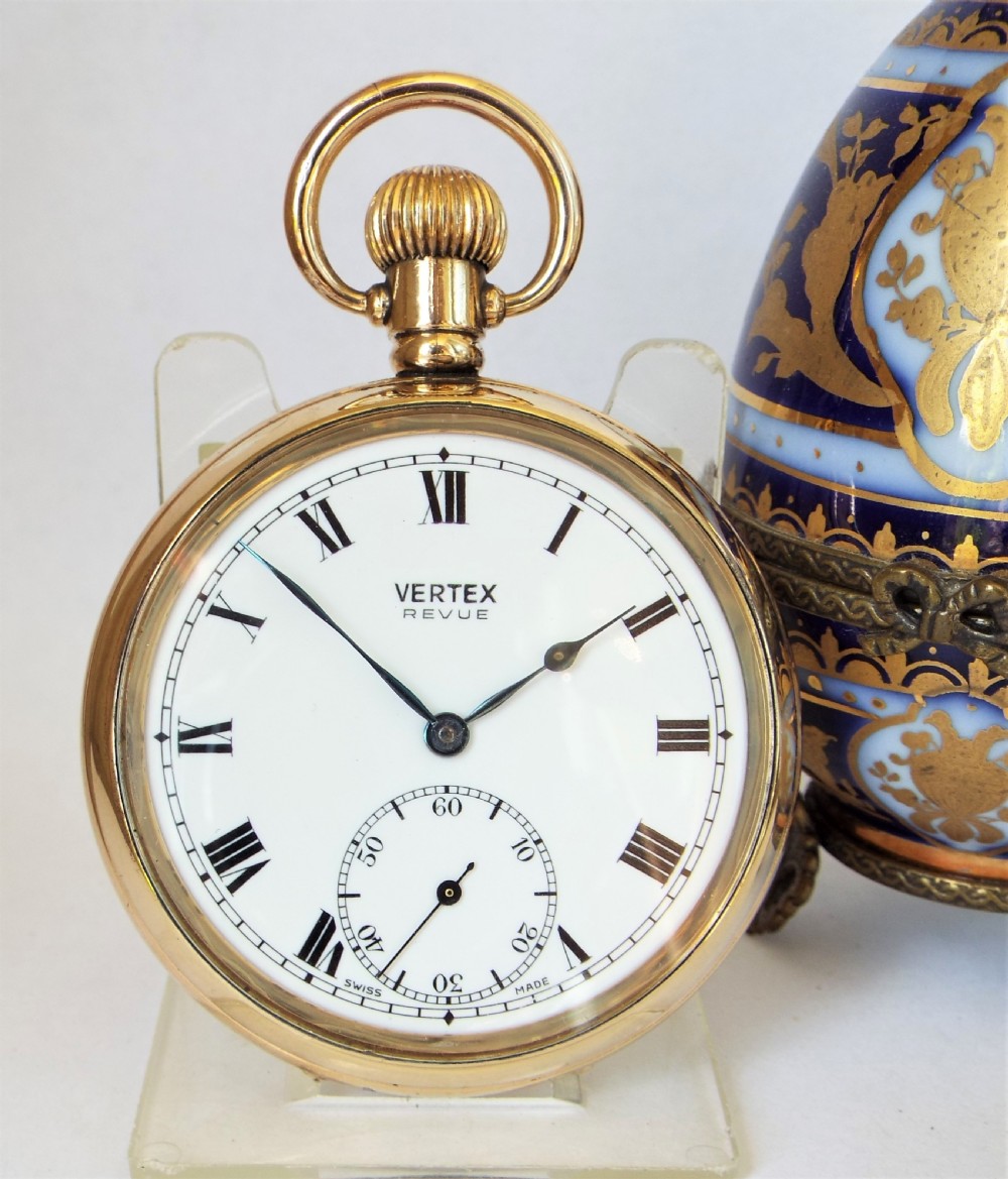 1930s Vertex pocket watch, British Rail.
