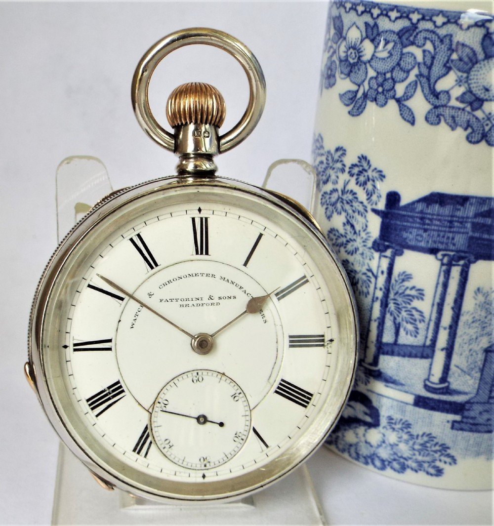 Antique silver Waltham pocket watch, 1892.