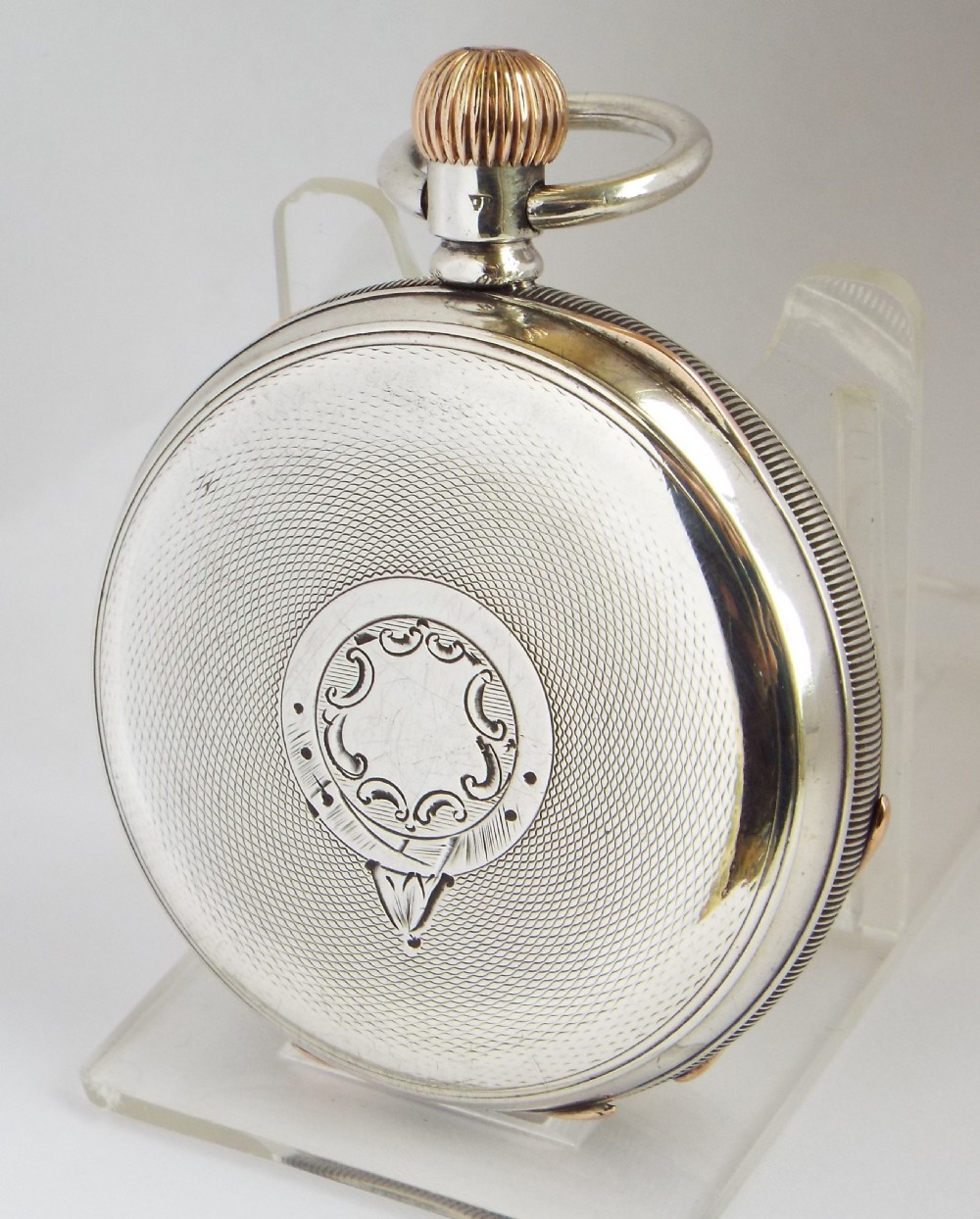 Antique silver Waltham pocket watch, 1892. View II