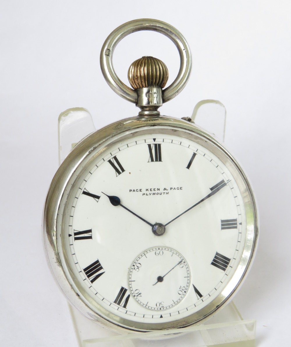 Antique silver Rotherhams pocket watch View II