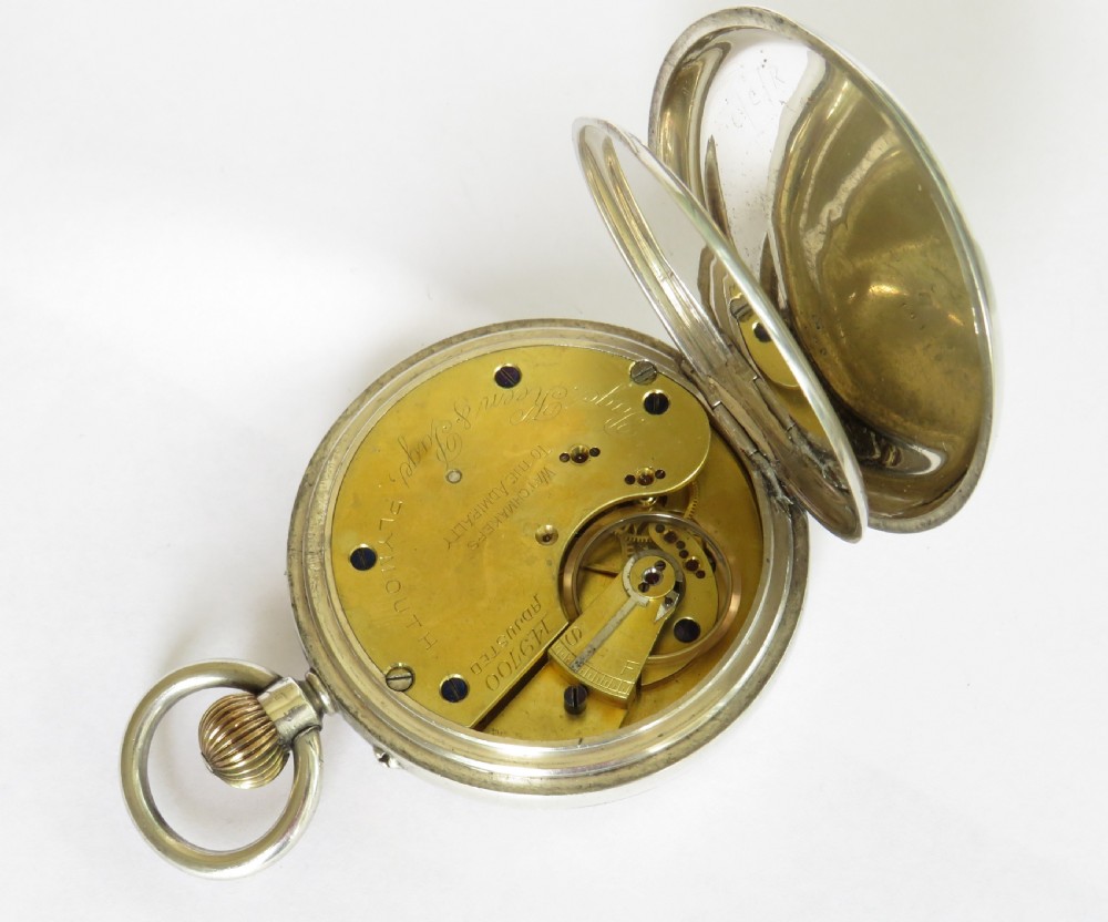 Antique silver Rotherhams pocket watch View V