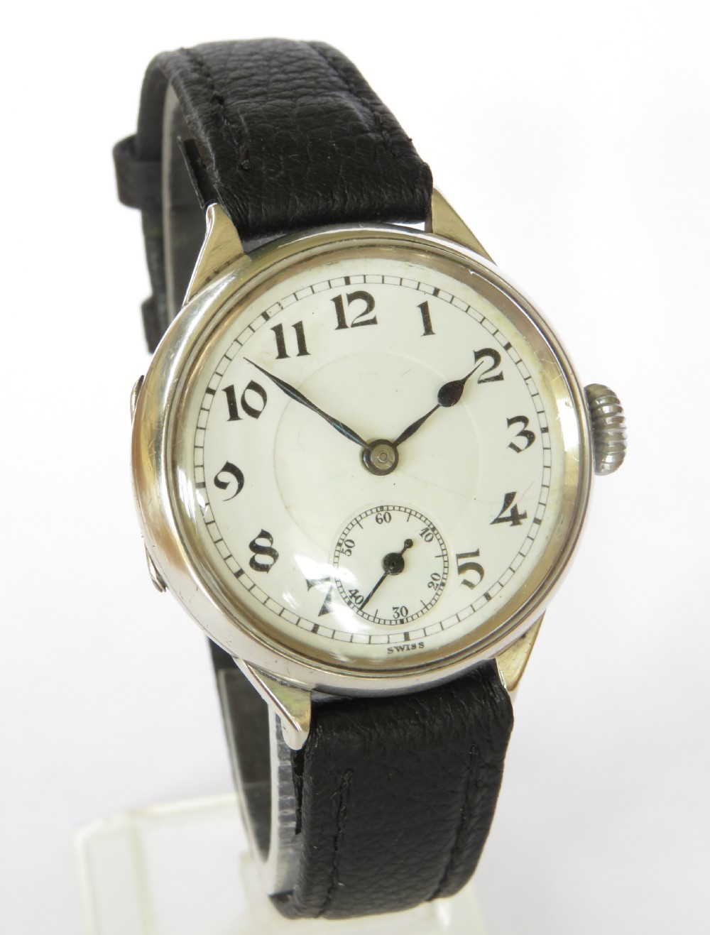 Gents silver Helvetia wrist watch, 1918 View II