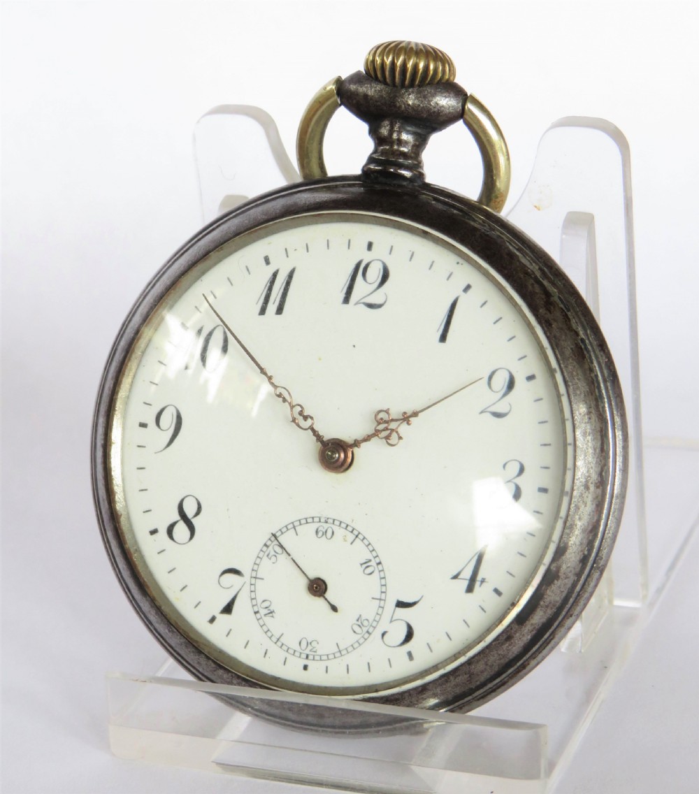 1920s Junghans gun metal pocket watch