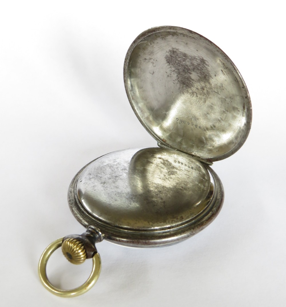 1920s Junghans gun metal pocket watch View IV