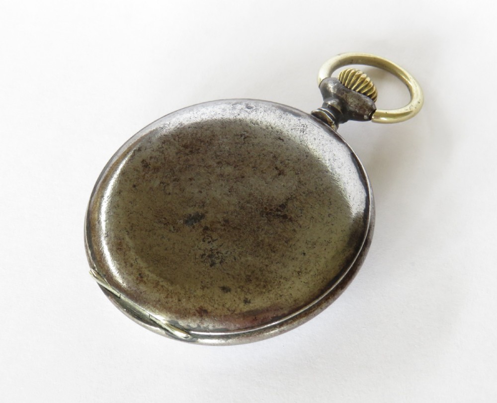 1920s Junghans gun metal pocket watch View V