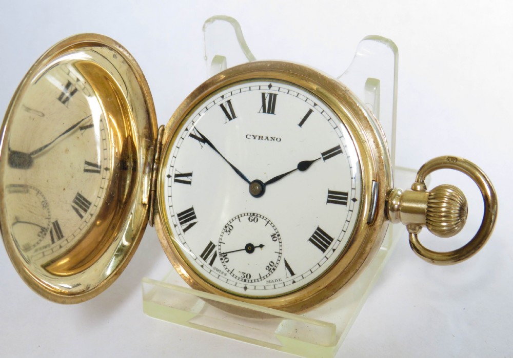 Antique Cyrano full hunter pocket watch