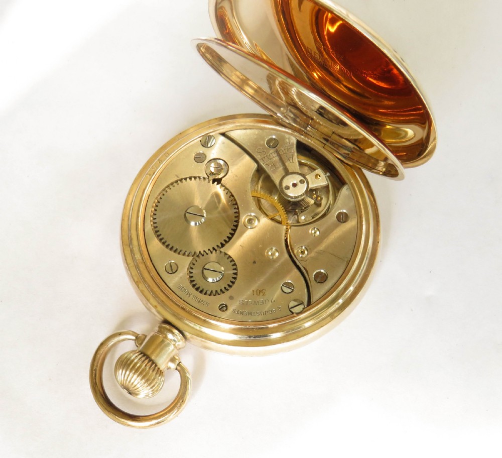 Antique Cyrano full hunter pocket watch View II