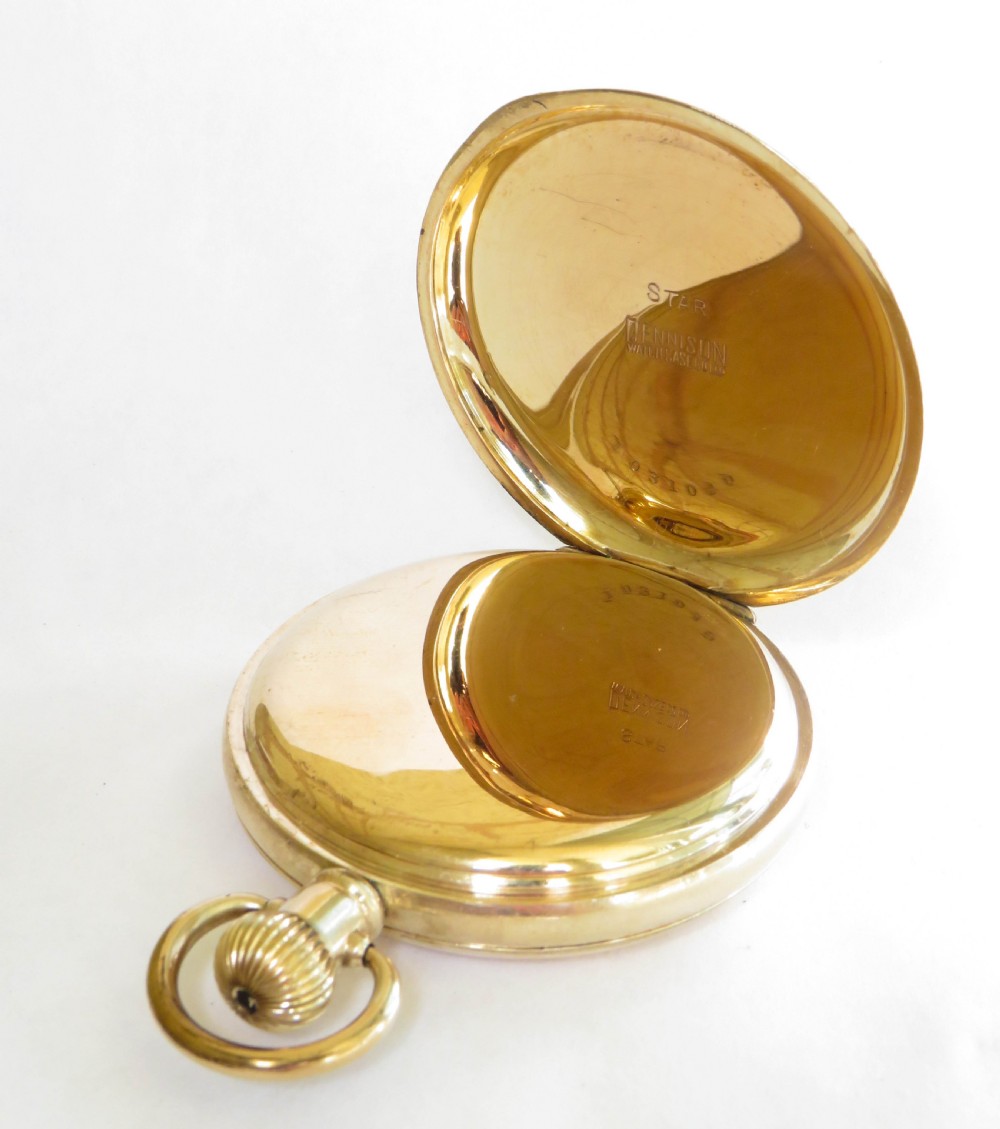 Antique Cyrano full hunter pocket watch View III