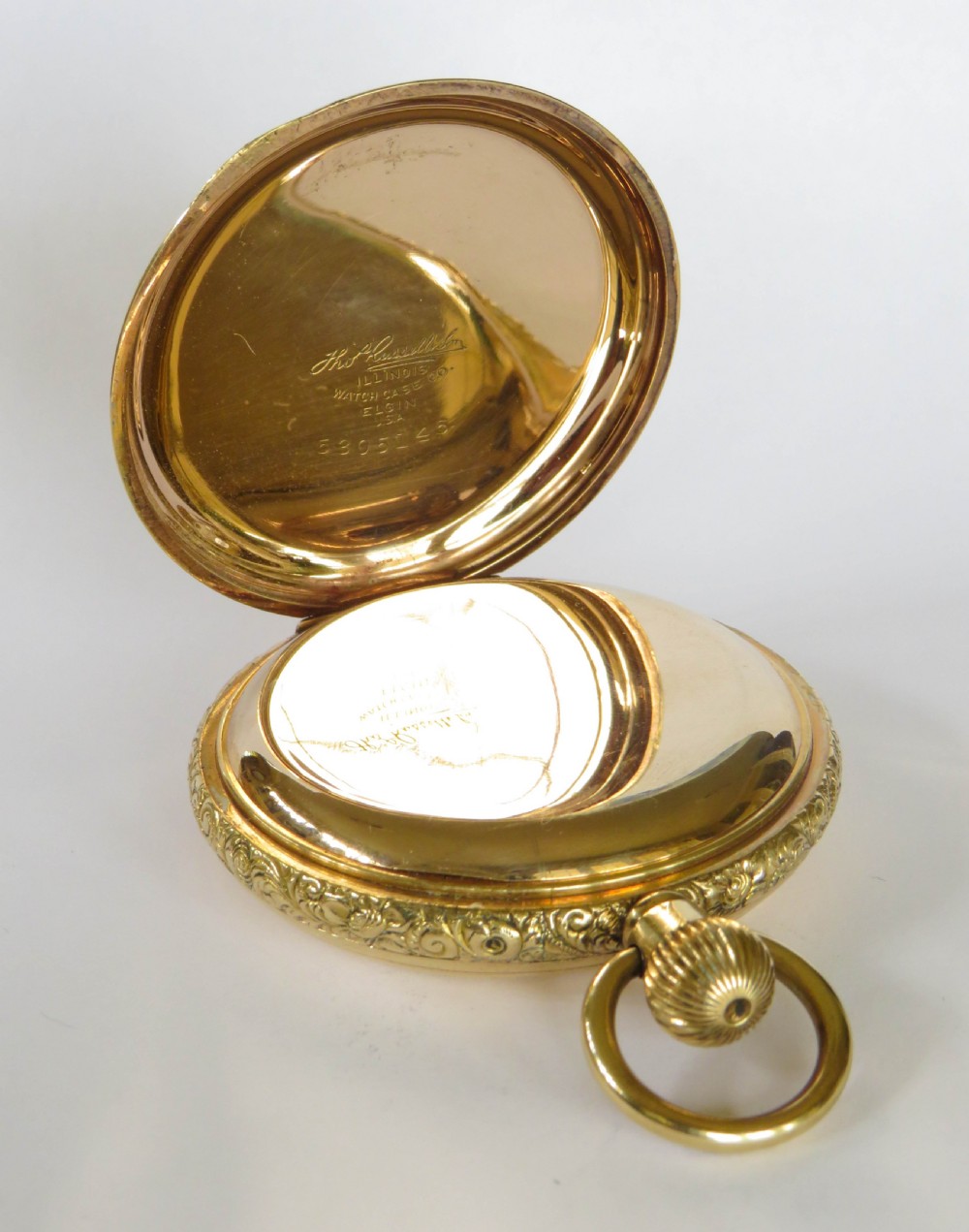 Thomas Russell Premier full hunter pocket watch View III