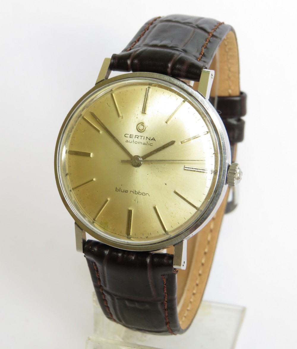 Gents 1960s Certina Blue Ribbon wrist watch