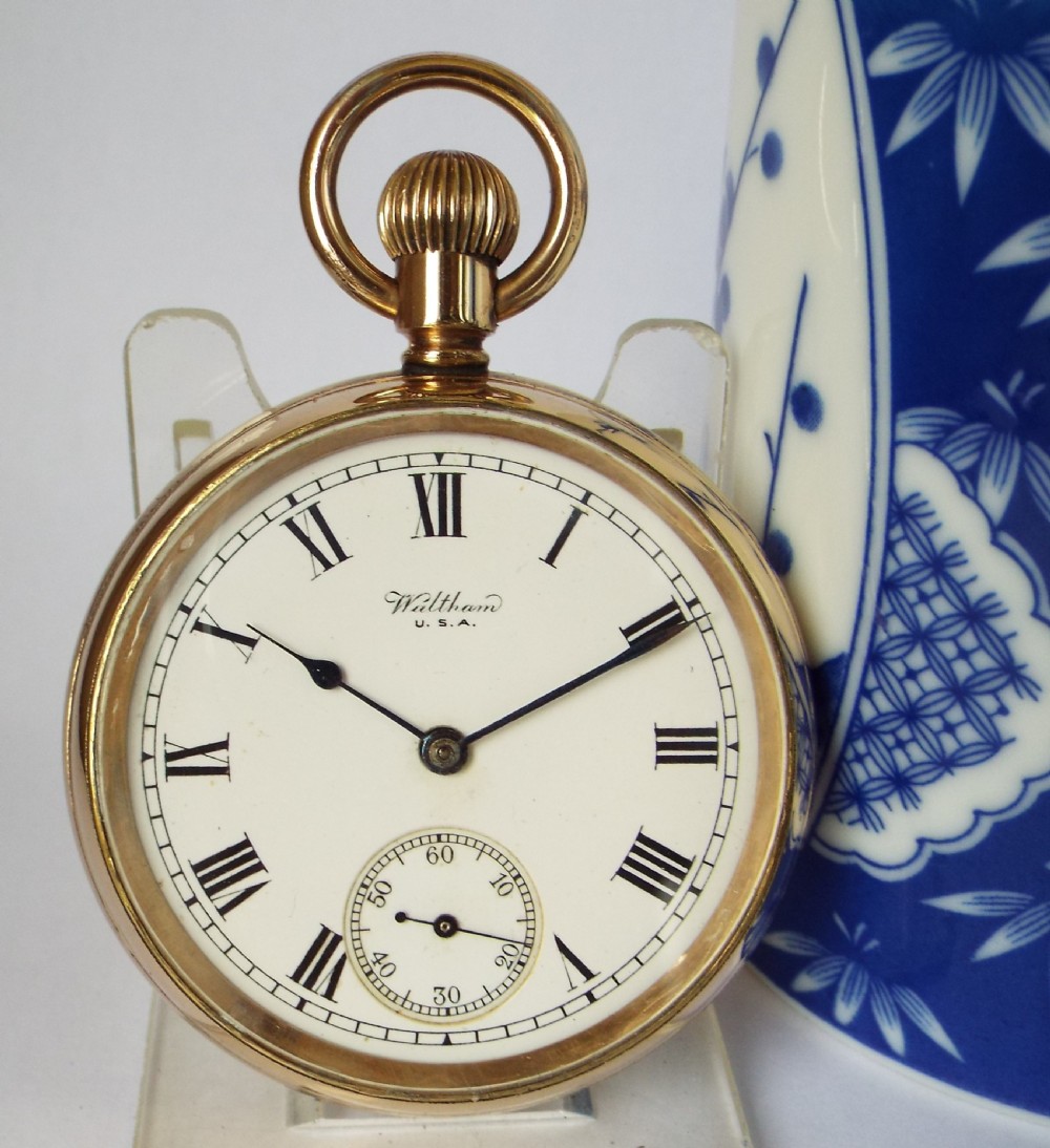 Antique 1920 Waltham pocket watch.