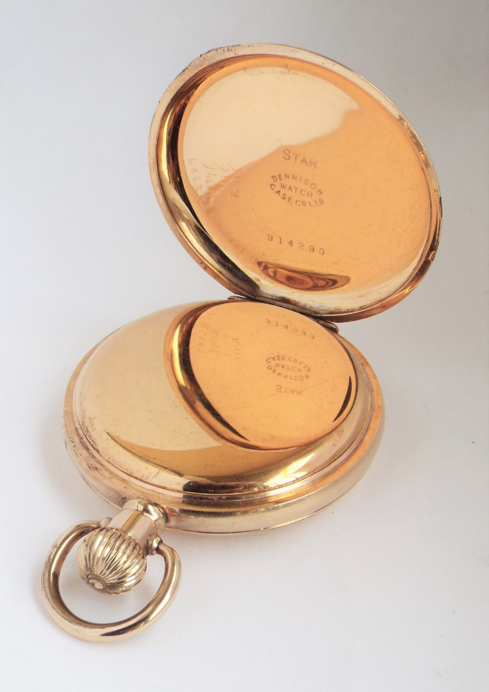 High grade Waltham half hunter pocket watch. View IV