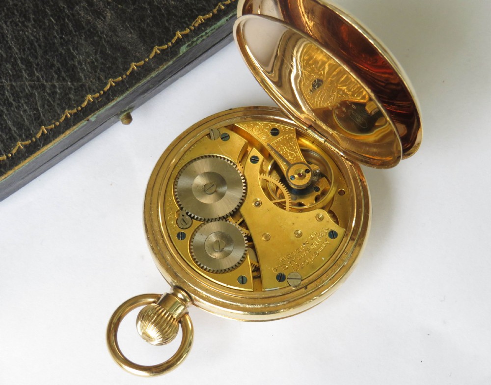 1901 Waltham half hunter pocket watch for Schierwater & Lloyd View III