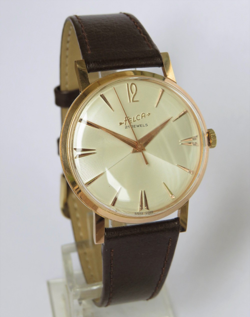 Gents 1950s Felca wrist watch in super condition View II