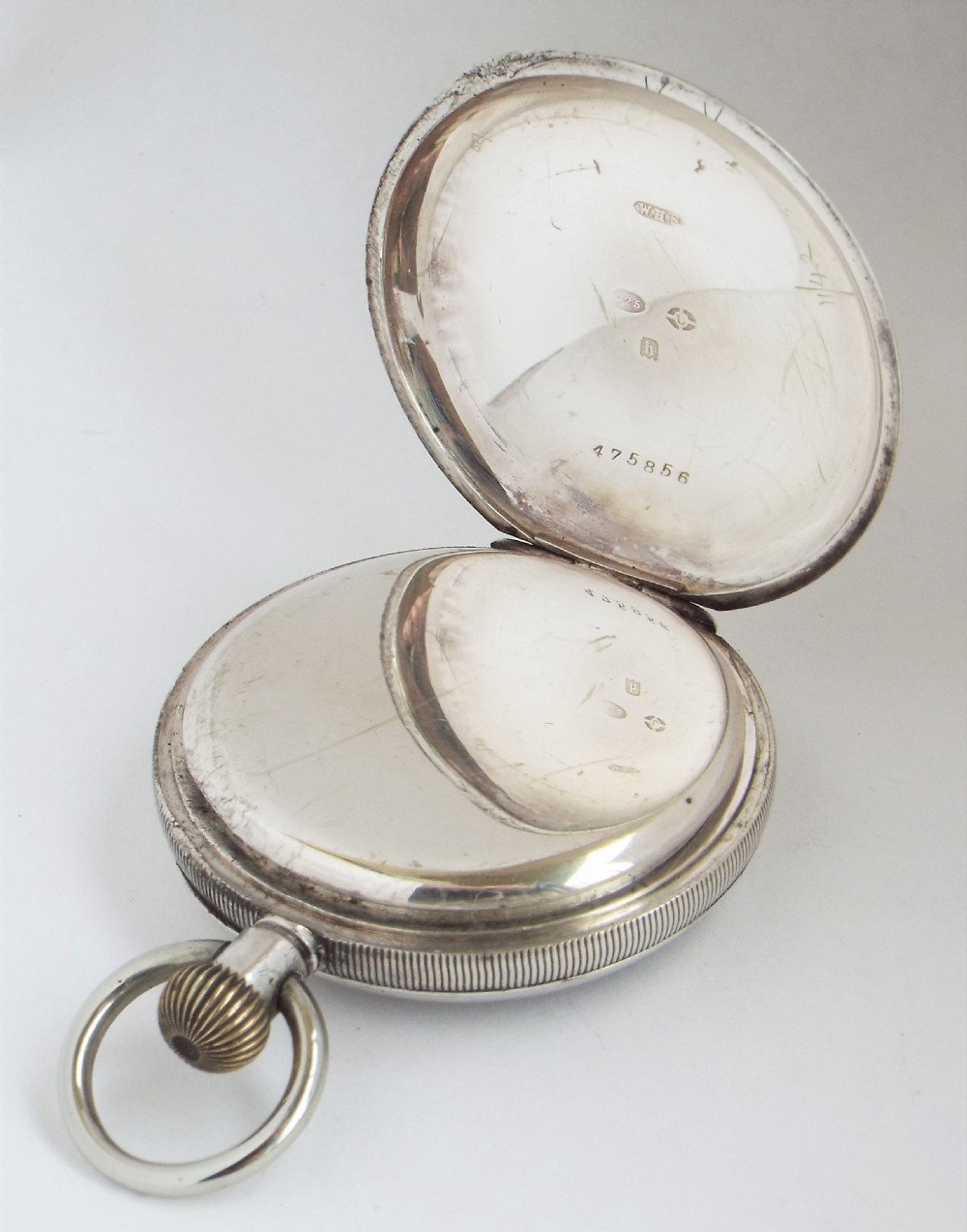 A 1920s Buren Imperial silver stem winding pocket watch. View IV