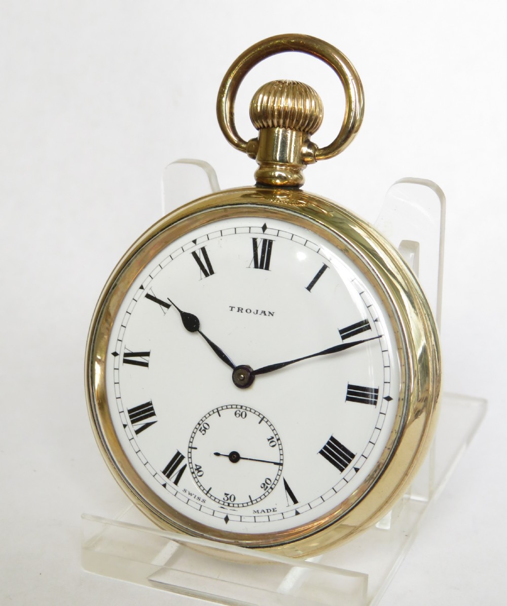 1920s Trojan pocket watch by Armand Jeanneret