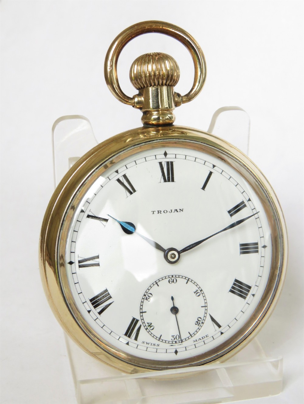 1920s Trojan pocket watch by Armand Jeanneret View II