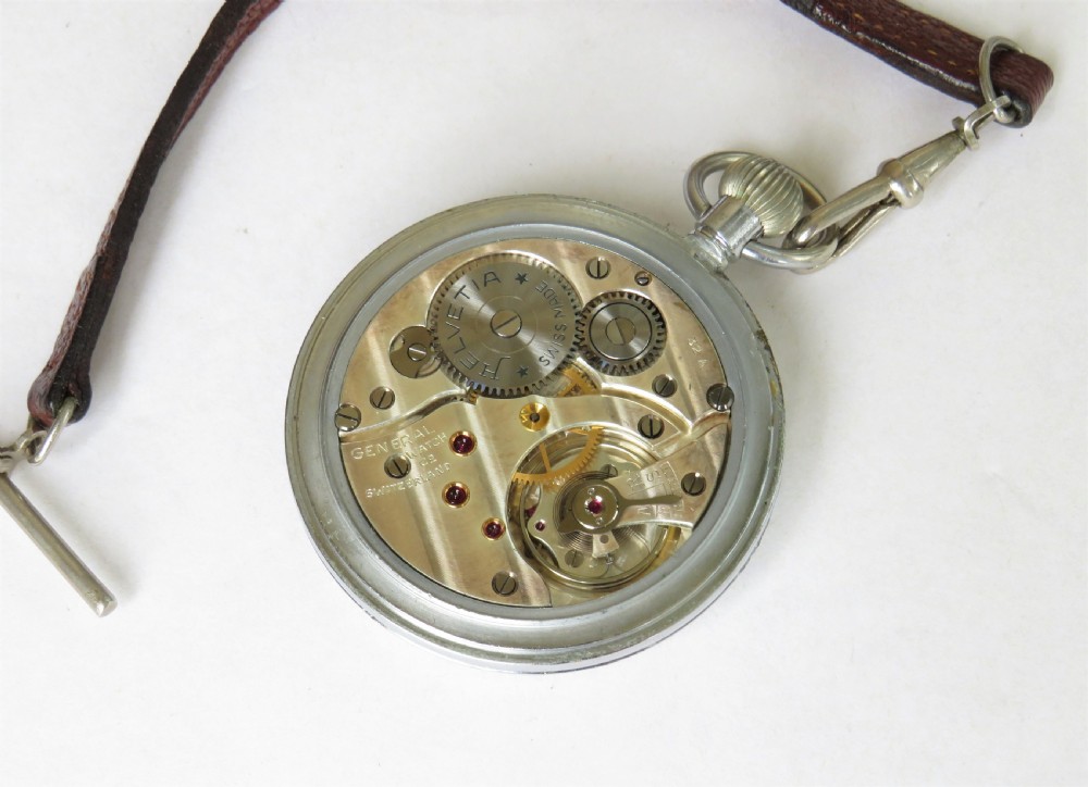 1940s Helvetia military pocket watch View II