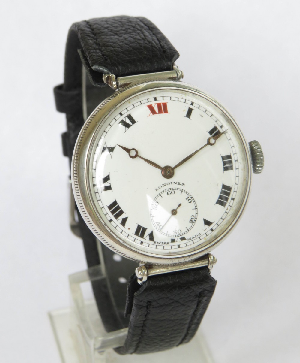 Gents 1933 silver Longines wrist watch View II