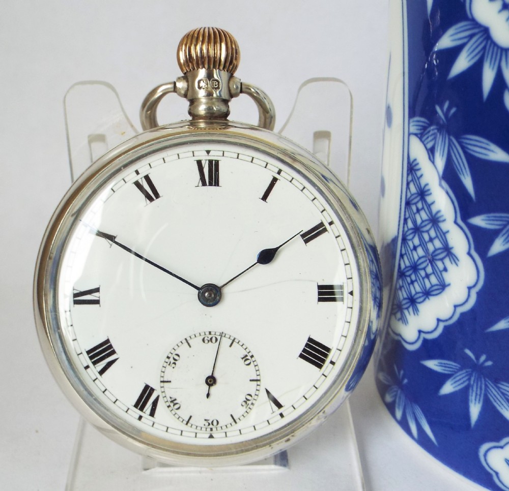 Antique silver H Williamson Coventry pocket watch.