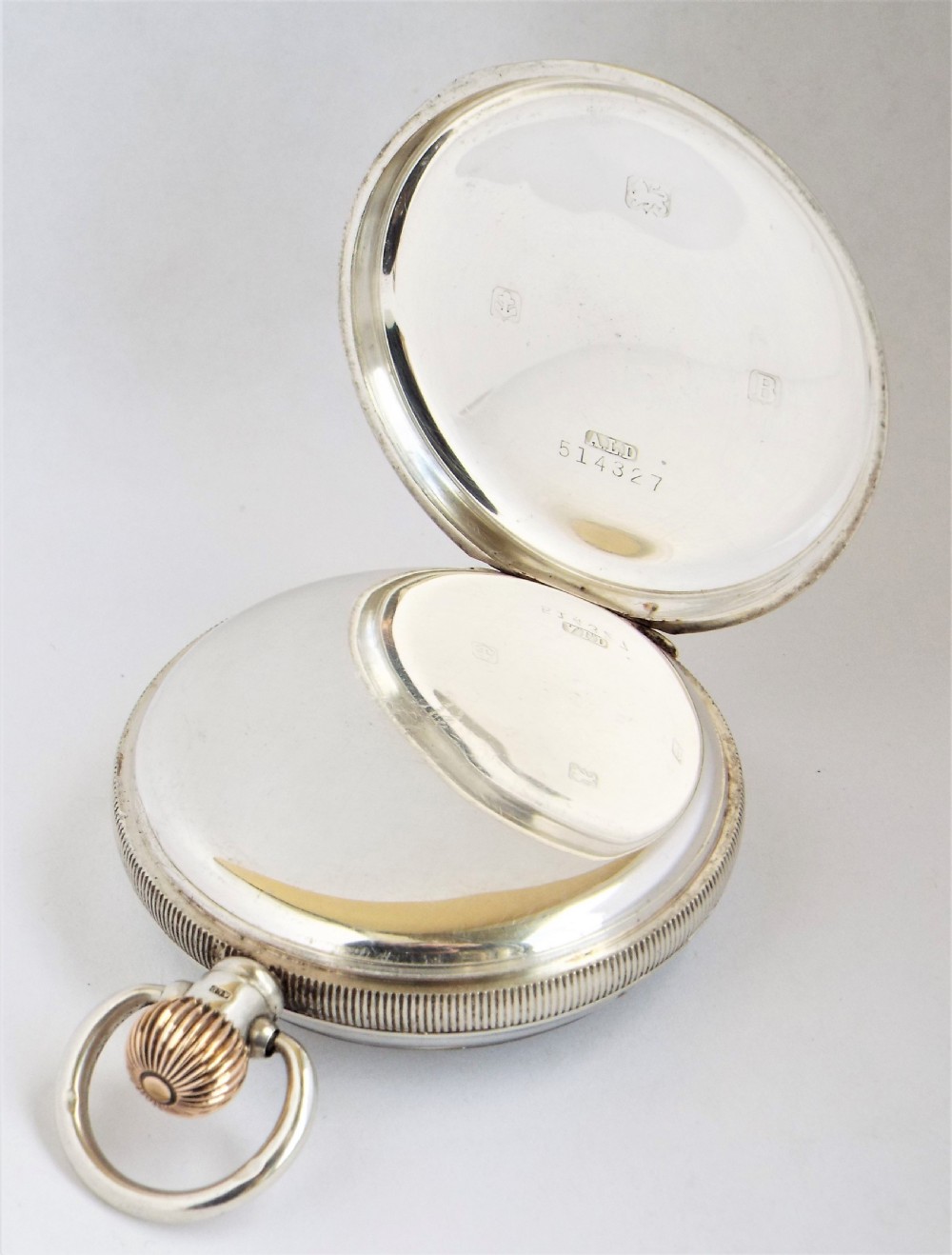 Antique silver H Williamson Coventry pocket watch. View III