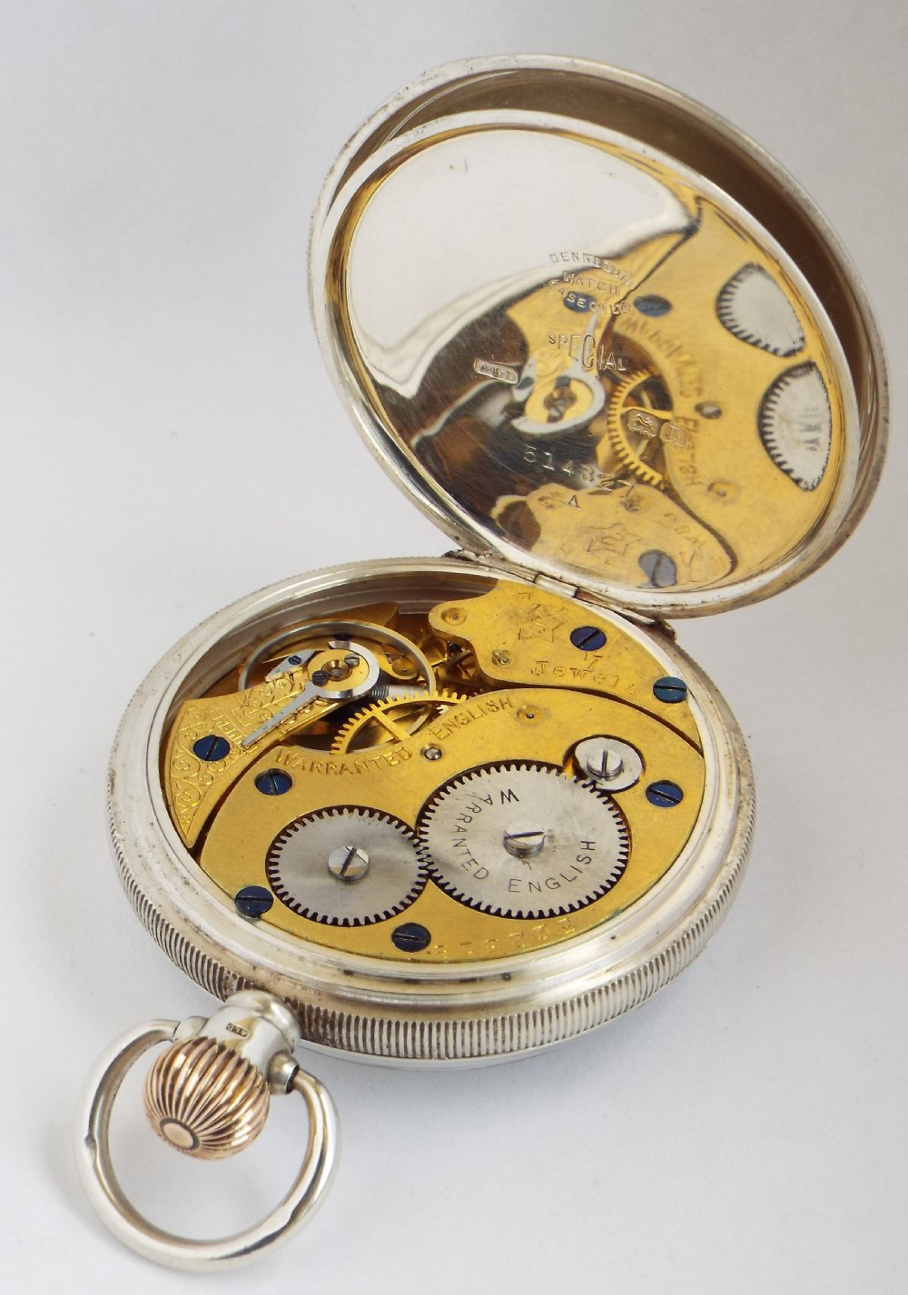 Antique silver H Williamson Coventry pocket watch. View IV