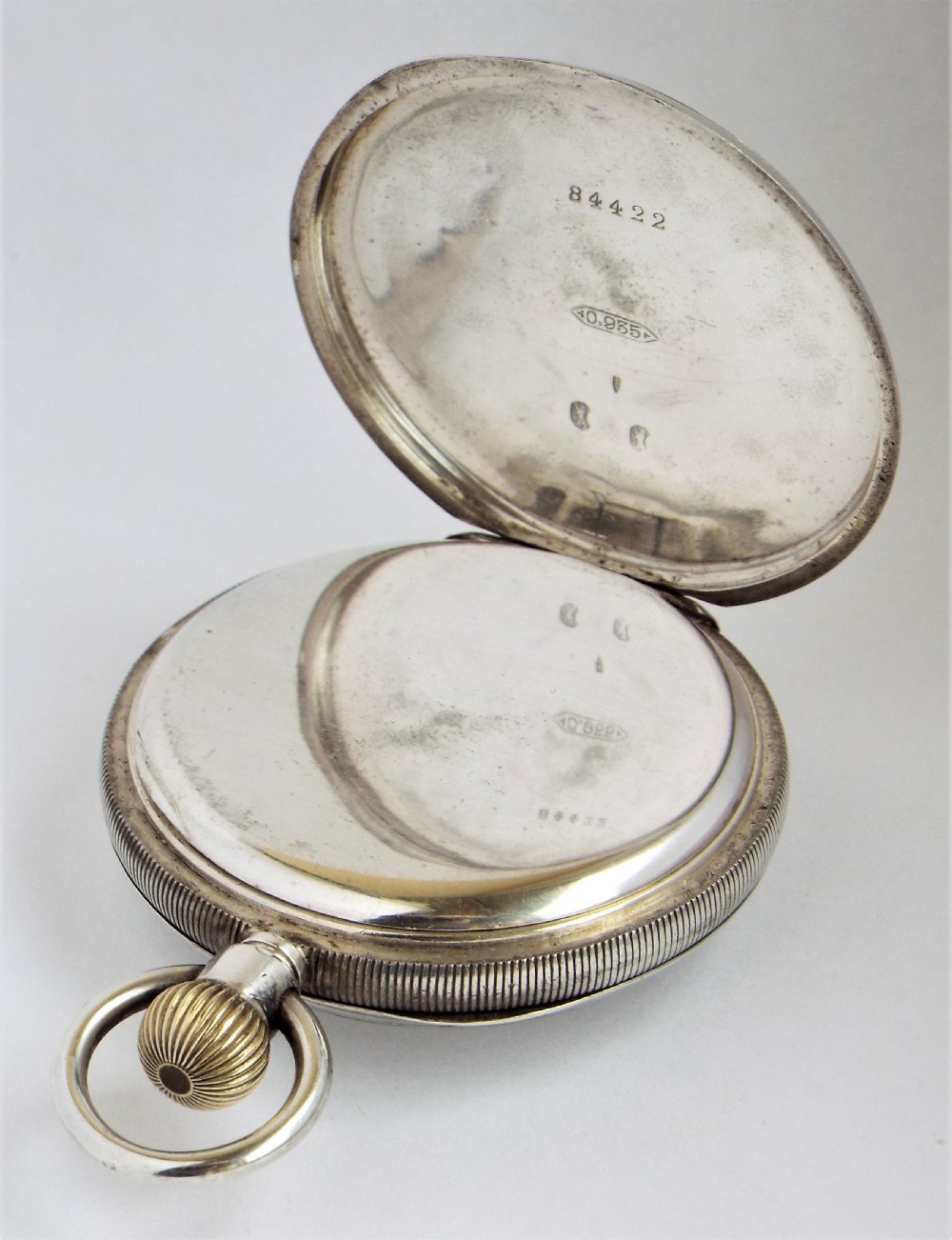 Antique silver Waltham pocket watch, 1903. View III