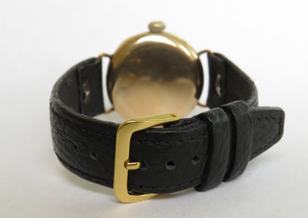 Gents 9ct gold trench watch, 1914 View VI