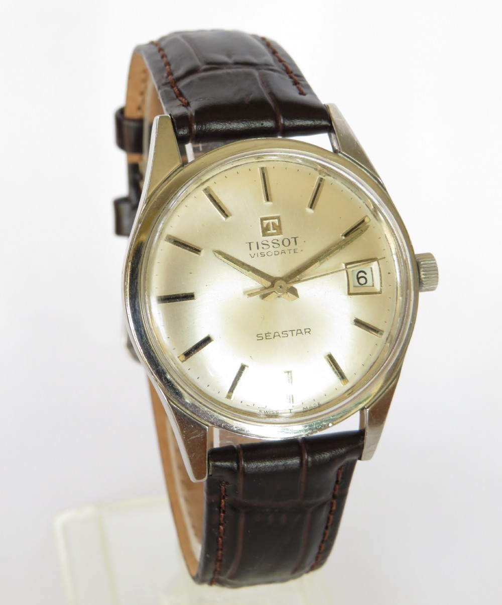 Gents 1963 Tissot Visodate Seastar wrist watch View IV