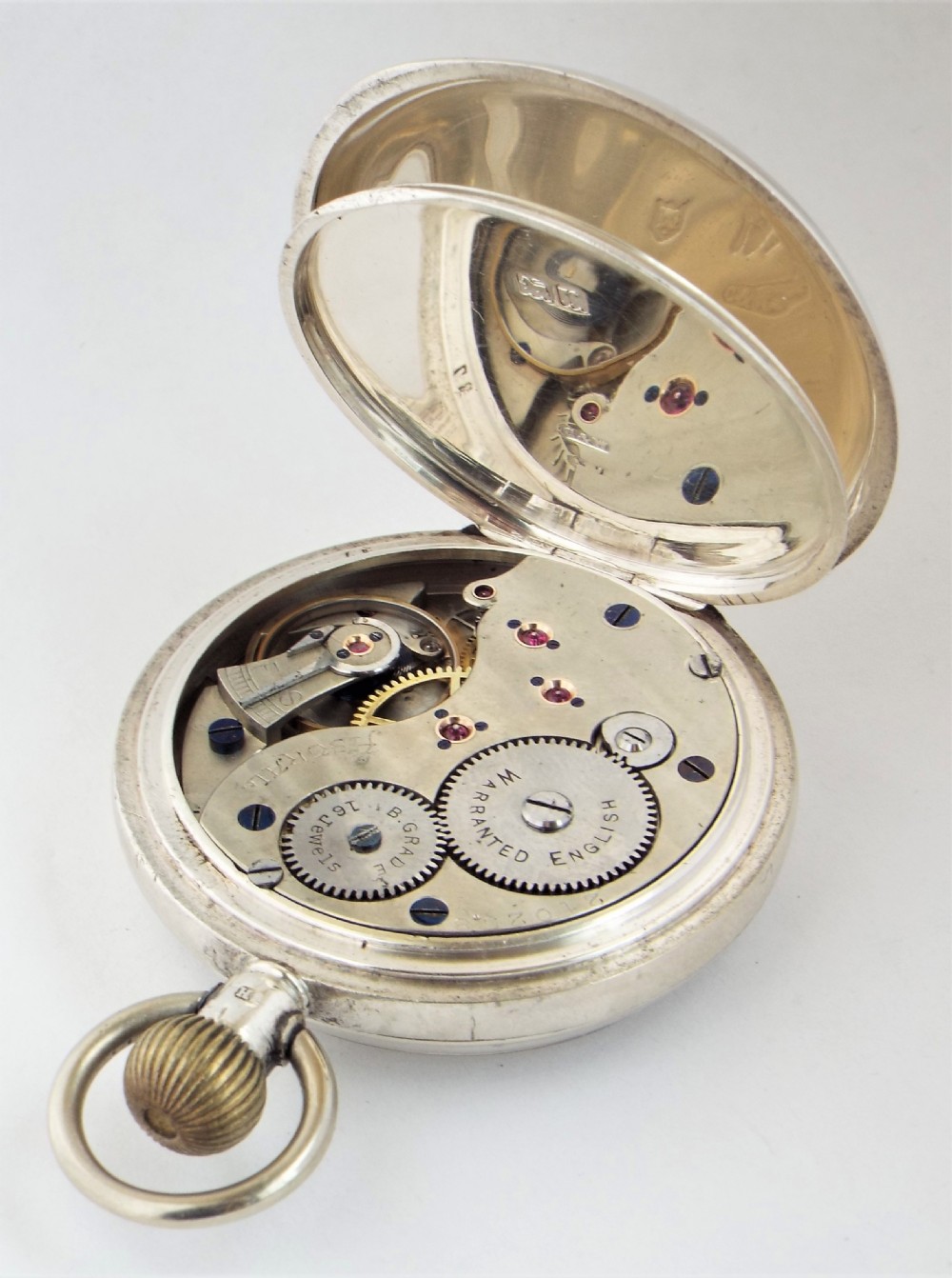 1912 silver Coventry Astral pocket watch from H Williamson. View IV