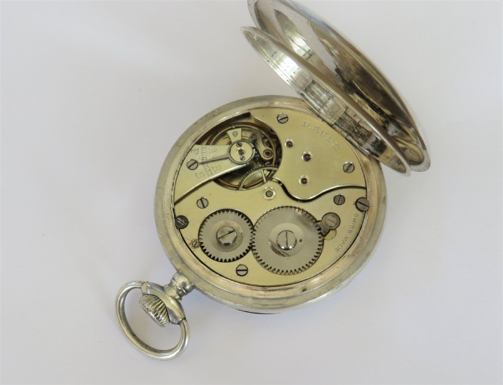 1913 Rands silver pocket watch from Rotherham & Sons View III