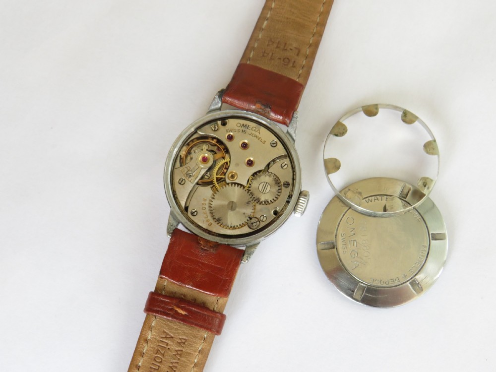 Gents Omega 26.5 SOB wrist watch, c1940 View IV