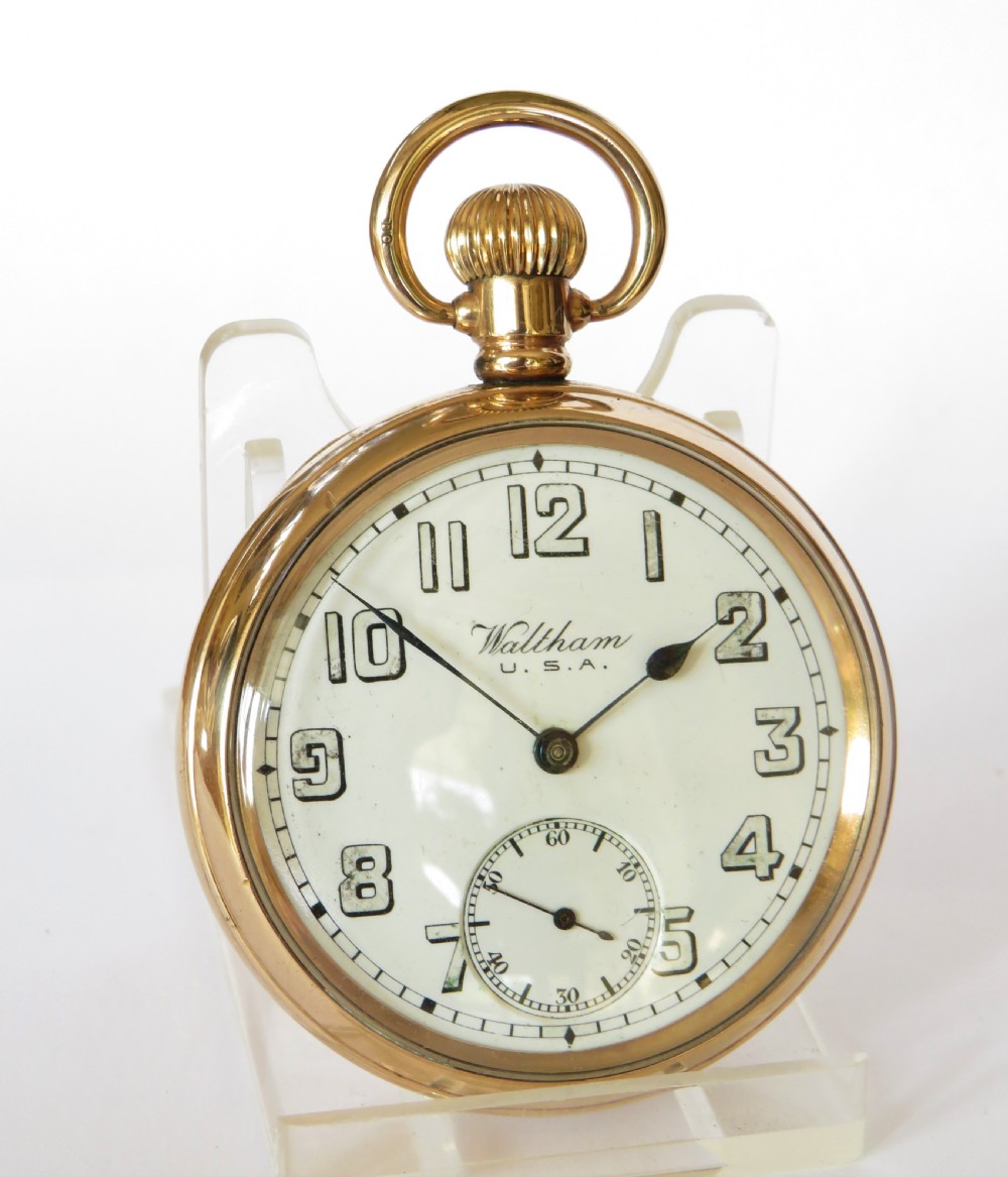 WW1 era Waltham Traveler pocket watch View II
