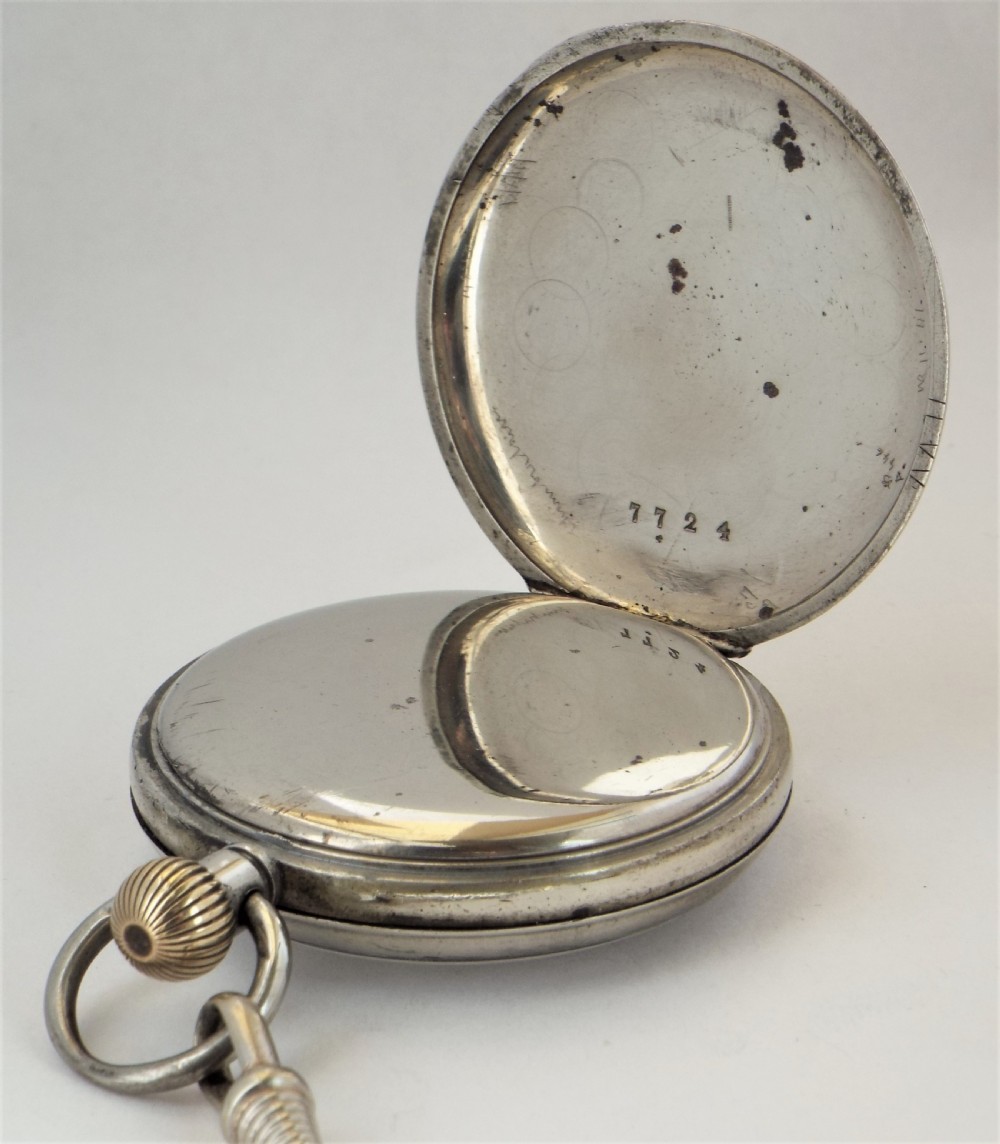 Antique Swiss pocket watch and chain. View IV