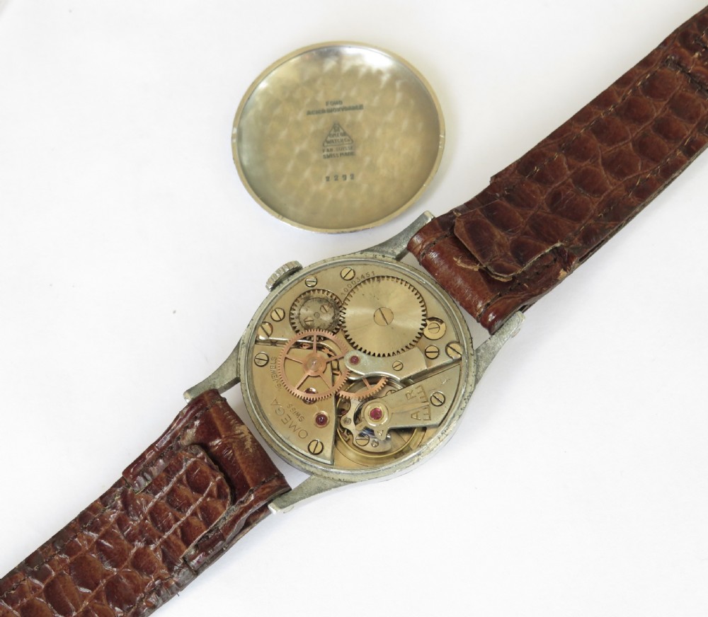 Gents Omega RAF wrist watch, c1945 View III